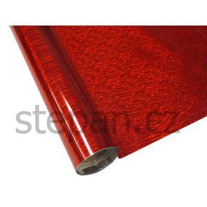Transferové fólie Metalická fólie barvící speciál - červená vlna - š.30 cm x 12 m